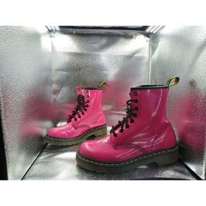 Doc Dr. Martens 1460W Pink Leather Combat Boots